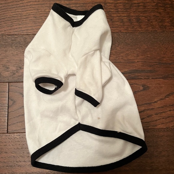 American Apparel Dog shirt white with black outlining bedazzle Prince and paw - Picture 2 of 3